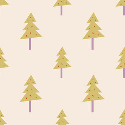Tree seamless pattern repeat nature background vector