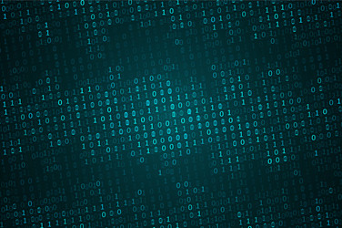 binary computer code background vector image