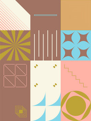 Digital design abstract pattern vector