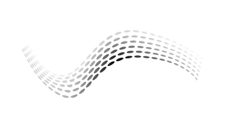 dotted halftone waves flowing wavy lines pattern vector image