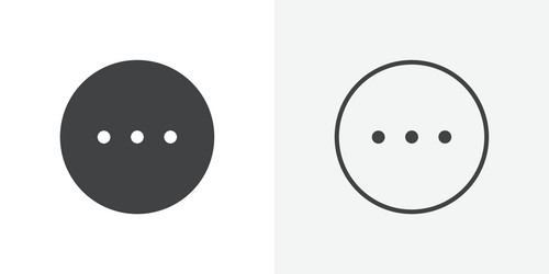 more icon flat and simple set design vector image