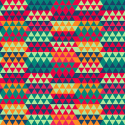 retro triangle seamless pattern vector image