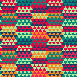 Retro triangle seamless pattern vector