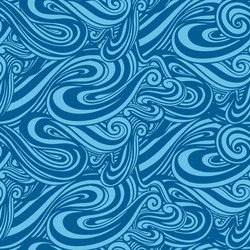 seamless pattern wave abstractline drawing style vector image