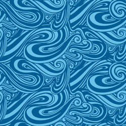 Seamless pattern wave abstractline drawing style vector