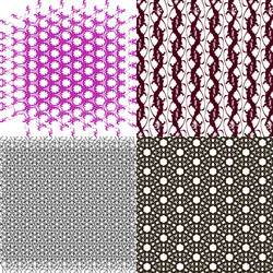 Set of pattern modern stylish texture repeating vector