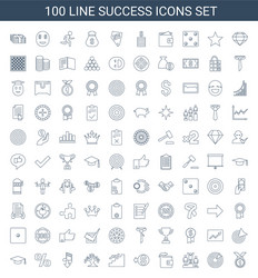 Success icons vector