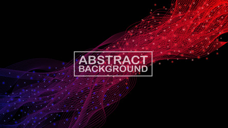 Abstract background with smooth color wave lines vector