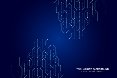 motherboard circuit tech design vector image