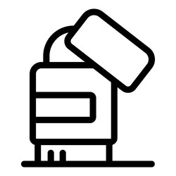 open tube of sunscreen is standing on a surface vector image