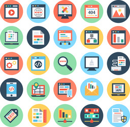 web design and development 1 vector image