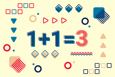 abstract background in the memphis style vector image