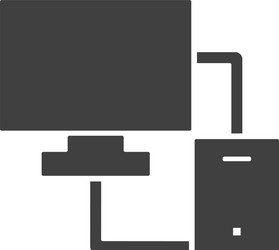 database server responsive icon element vector image