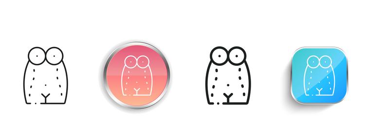 liposuction icon thin linear regular and button vector image