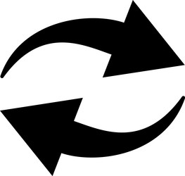 rotating arrows creating a continuous circular vector image