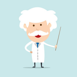 Scientist with Pointer vector image
