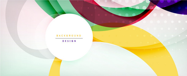 trendy simple circle abstract background dynamic vector