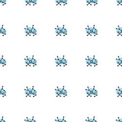 asynchronous learning icon pattern seamless vector image