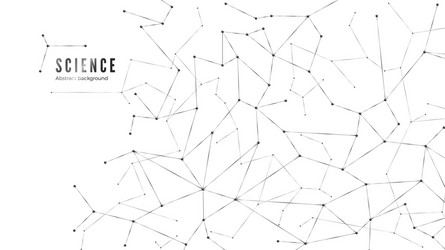 Complex Network Data Structure vector image