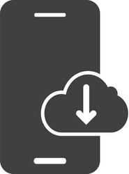 database server download icon element vector image