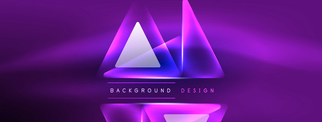 neon lights hacking geometric background virtual vector image