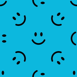 smile line icon pattern abstract vector image