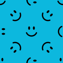 Smile line icon pattern abstract vector