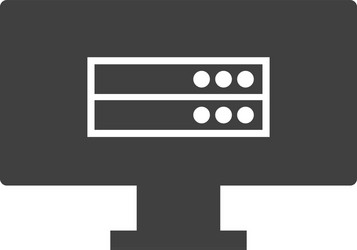 Database server icon element data vector