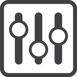 Push button for machine in minimal style vector