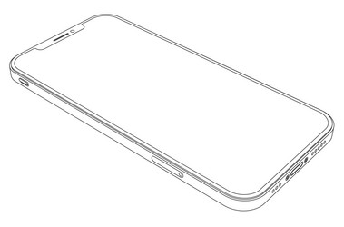 Mobile phone template realistic frame design Vector Image