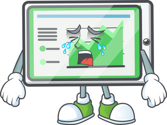 Crying up chart horizontal table shape character vector