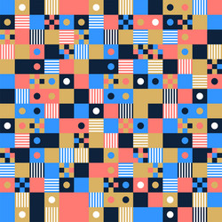 seamless pattern background design modern square vector image