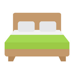 Simple Bed Icon vector