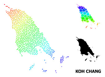 Spectrum gradient pixelated map koh vector