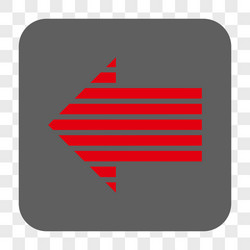 Stripe arrow left rounded square button vector