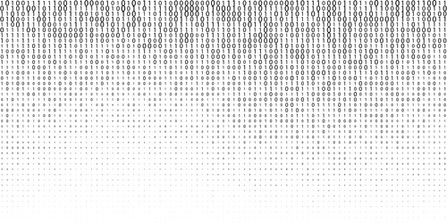 Binary Code Wave Gradient vector image