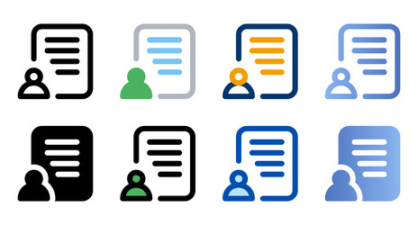 Form icons in different style vector