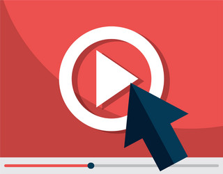 Media player interface with cursor vector