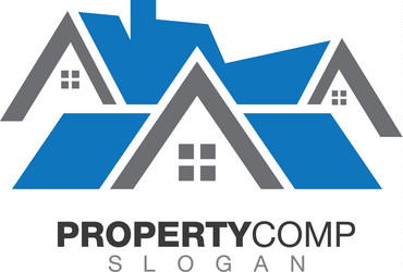 real estate property and construction logo design vector