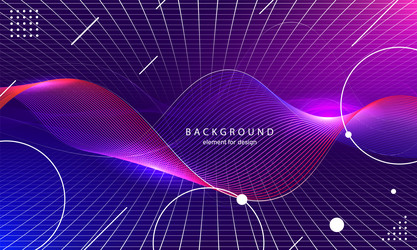 Abstract wave background element for design vector