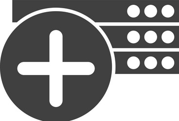 database server icon element data vector image