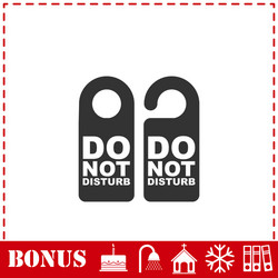 Do not distrub icon flat vector