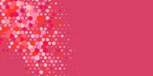 Geometric multi size hexagon with color vector