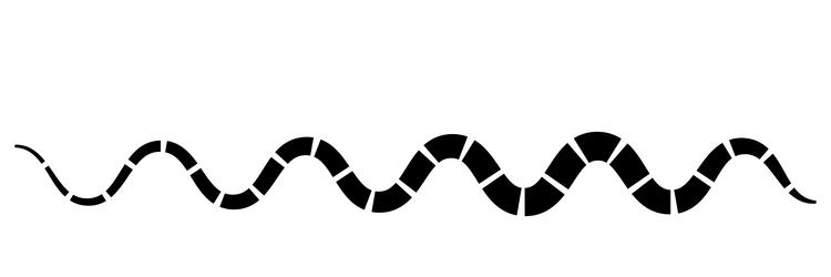 line stripe element with distorted deformed effect vector image