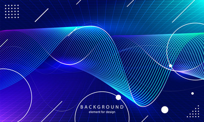 abstract wave background element for design vector image