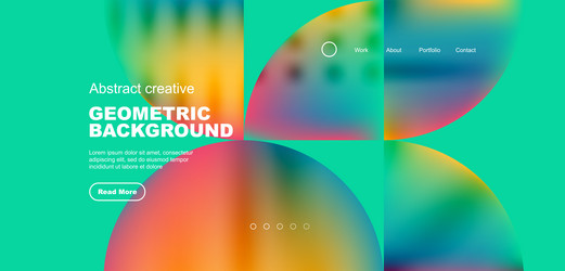 circle abstract background with fluid gradient vector image