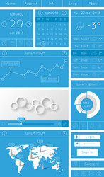 Modern UI Elements & Web Icons vector