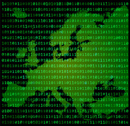 binary code europe map concept design green vector image