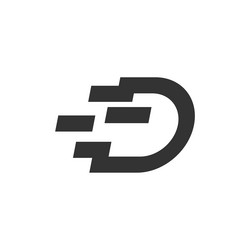 letter d logo template design eps 10 Vector Image