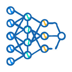 program hierarchy artificial intelligence icon vector image